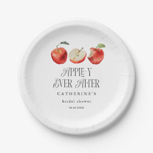 Rustic Apple Orchard Bridal Shower Paper Plate