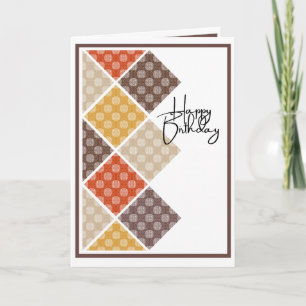 Rustic Arabesque Birthday Card