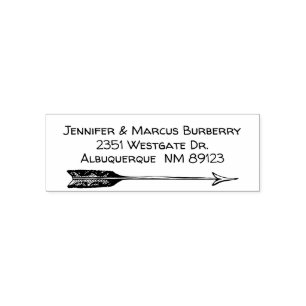 Rustic Arrow Return Address Self Inking Stamp