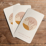 Rustic Artisan Earthy Abstract Logo Business Card<br><div class="desc">Rustic and modern earthy abstract shapes round logo,  professional business cards.  Text font style,  colour and size,  can be customized.</div>