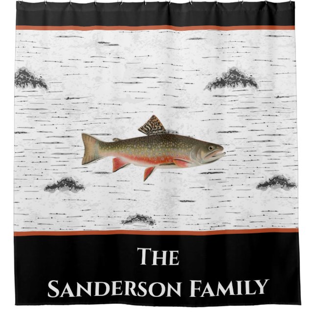  Rustic Aspen Bark Trout fisherman lake house (Front)