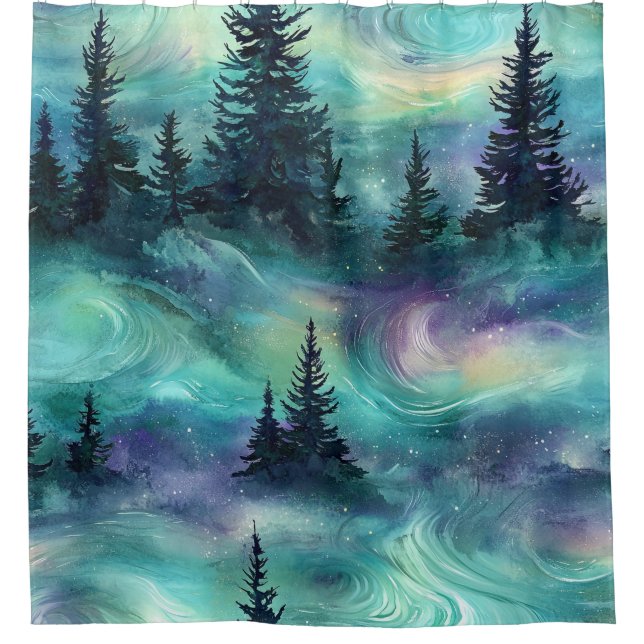 Rustic Aurora Forest Pattern (Front)