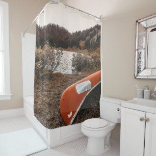Rustic Autumn Canoe // Dusk Lit Gray