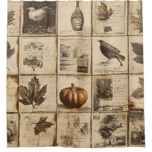 Rustic Autumn Ephemera Collage   Warm Earthy (2)