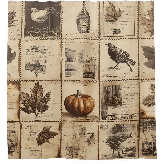 Rustic Autumn Ephemera Collage | Warm Earthy (2) (Front)