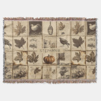 Rustic Autumn Ephemera Collage | Warm Earthy (2)