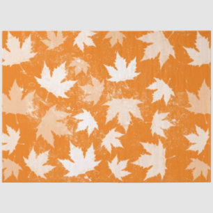 Rustic Autumn Fall Leaves Pattern Tissue Paper
