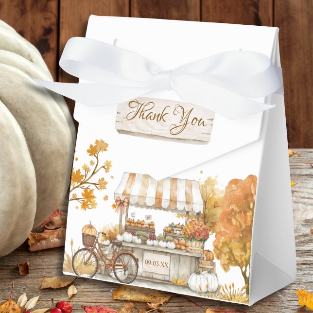 Rustic Autumn Farmers Market Baby Shower Favor Box (Creator Uploaded)