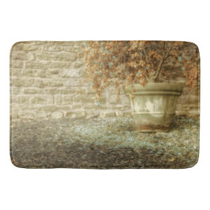 Rustic Autumn Garden Bath Mat
