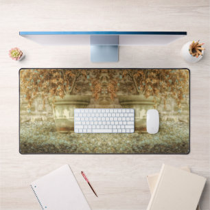 Rustic Autumn Garden Desk Mat