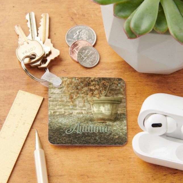 Rustic Autumn Garden Keychain (Desk)