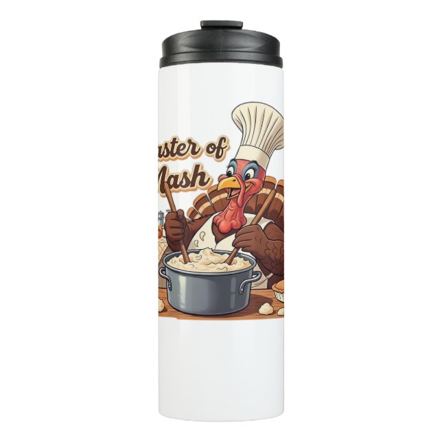 Rustic Autumn Harvest Folk Classic T-Shirt Thermal Tumbler (Front)
