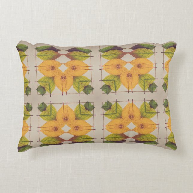 Rustic Autumn Leaves  Accent Pillow (Front)