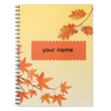 Rustic Autumn Leaves Fall Foliage Personalized
