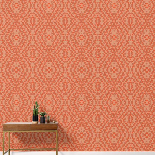 Rustic Autumn Minimalist Leaves Wallpaper (Hallway)