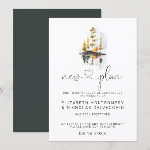 Rustic Autumn   Postponed Wedding Announcement