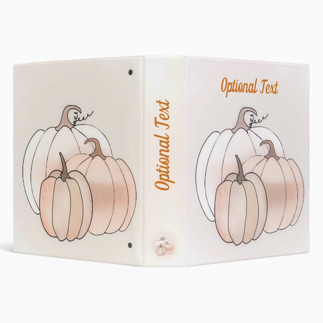 Rustic Autumn Pumpkins Binder (Background)