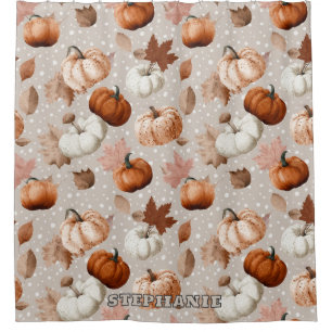 Rustic Autumn Pumpkins & Fall Leaves (2)