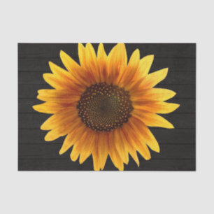 Rustic Autumn Sunflower Tissue Paper