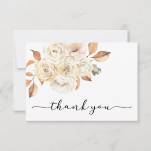 Rustic Autumn Thank You Card