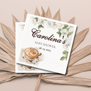 Rustic Baby is Brewing Coffee Baby Shower Napkin