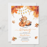 Rustic Baby is brewing fall autumn baby shower 