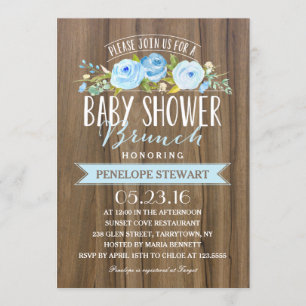 Rustic Baby Shower Baby Shower Invitation
