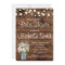 Rustic Baby Shower Invitation, Mason Jar, Floral
