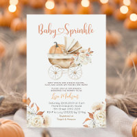 Rustic Baby Sprinkle Pumpkin Carriage Baby Shower