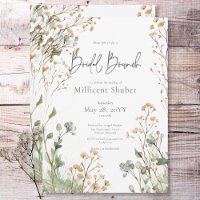 Rustic Baby's Breath Watercolor Bridal Brunch