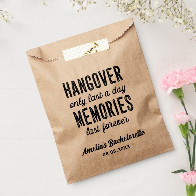 Rustic Bachelorette Party Hangover Recovery Kit Fa Favour Bag (Sealed)