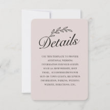 Rustic Backyard Botanical Leaf Hand Script RSVP