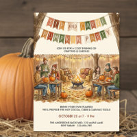 Rustic Backyard Sip and Carve Pumpkin Party