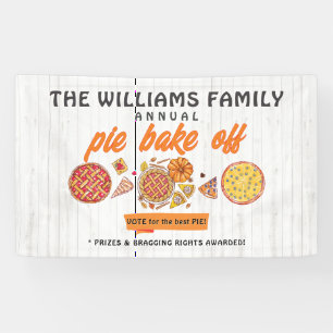 Rustic Bake Off Family Pumpkin Pie Competition Banner