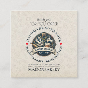Rustic Bakery Store Pastry Dessert Sweet Cake Shop Discount Card