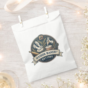 Rustic Bakery Store Pastry Dessert Sweet Cake Shop Favour Bag
