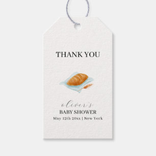 Rustic Baking Bun In The Oven Baby Shower  Gift Tags
