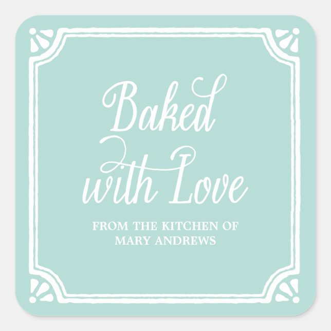 Rustic Baking | Holiday Baked Goods Stickers (Front)