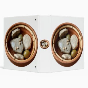 Rustic Bamboo and Stone Bowl Binder