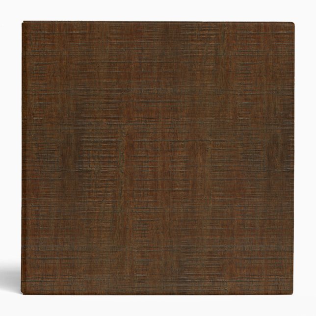 Rustic Bamboo Wood Grain Texture Look Binder (Front)