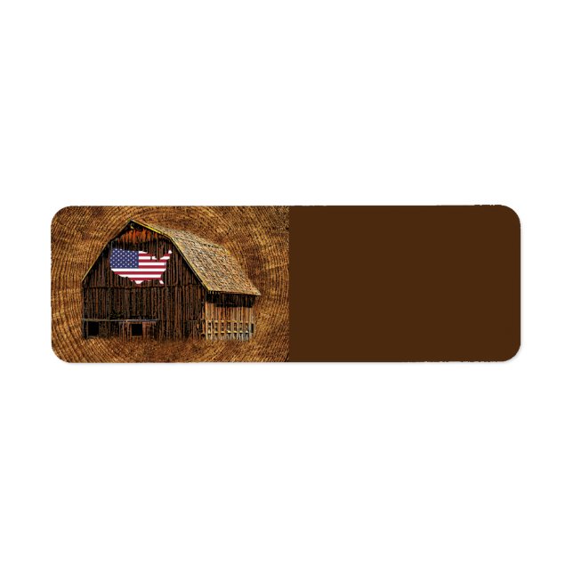 Rustic Barn American Flag (Front)