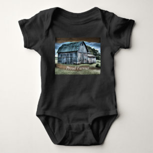 Rustic Barn Baby Bodysuit