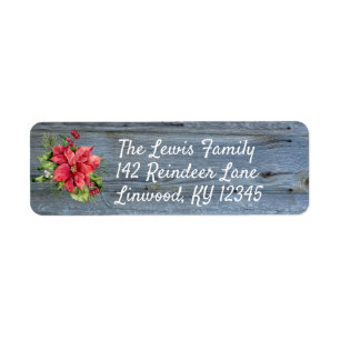 Rustic Barn Board and Poinsettia