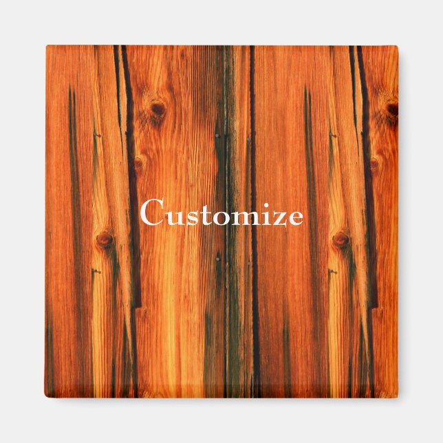 rustic barn boards customized magnet (Front)