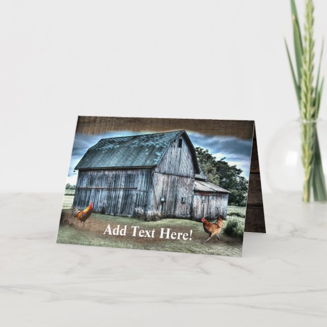 Rustic Barn Card (Front)