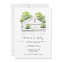 Rustic Barn Country Wedding Invitation