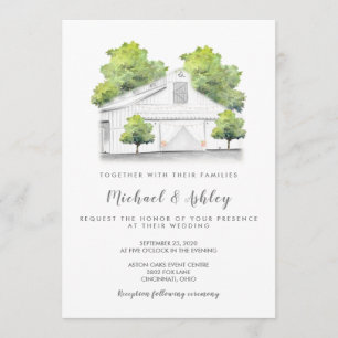 Rustic Barn Country Wedding Invitation