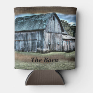 Rustic Barn Farm Truck Tractor Rooster Hen Can Cooler