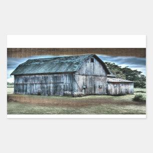 Rustic Barn Farm Truck Tractor Rooster Hen Sticker