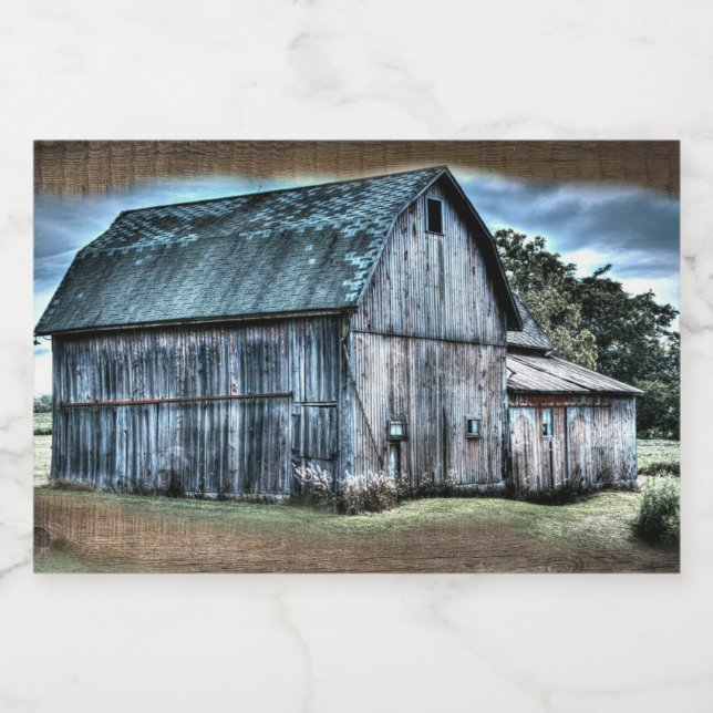 Rustic Barn Food Label (Single Label)